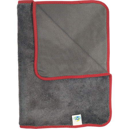 Toalha de microfibra cinza para secagem 600GSM JS (40x60cm)