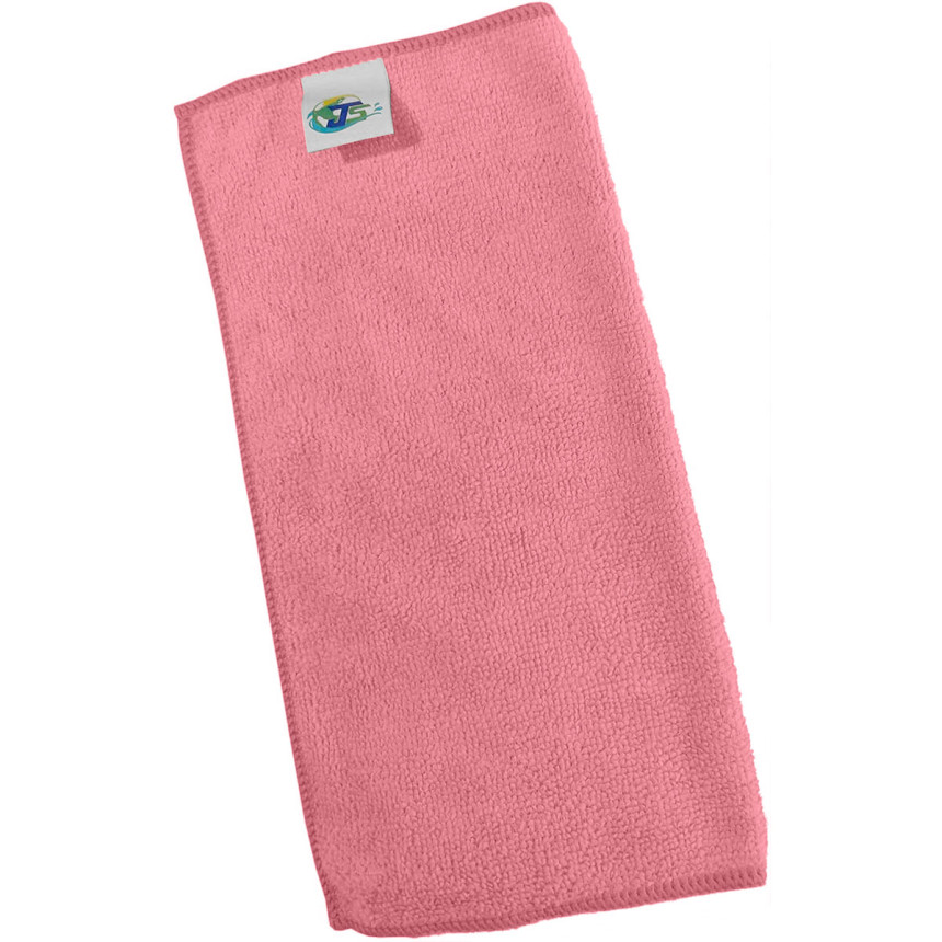 Toalha de microfibra rosa 230GSM JS (40x40cm)