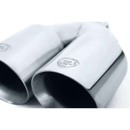 Ponteira Dupla Escapamento em Inox Bärenwald Mitte 3,5"