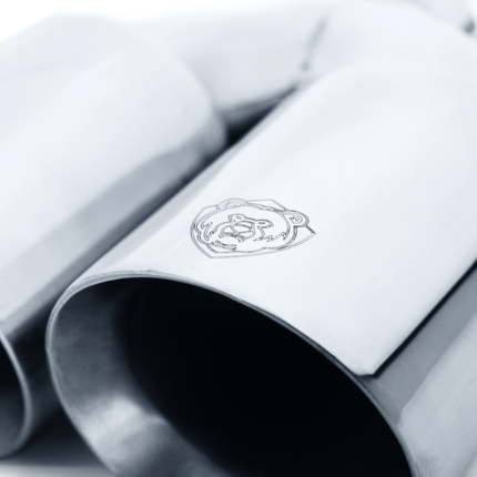 Ponteira Dupla Escapamento em Inox Bärenwald Mitte 3,5"