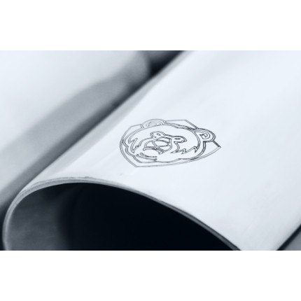 Ponteira Dupla Escapamento em Inox Bärenwald Mitte 3,5"