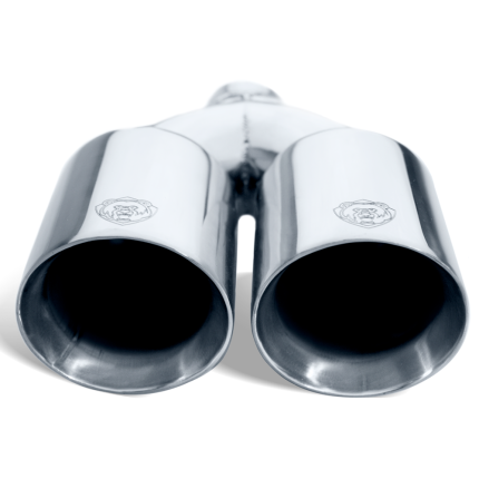 Ponteira Dupla Escapamento em Inox Bärenwald Mitte 3,5"