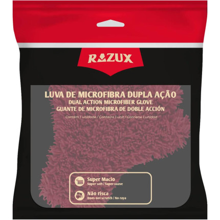Luva de microfibra Dupla Ação Razux