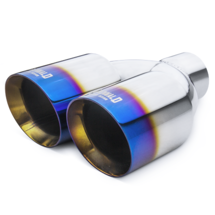 Ponteira Dupla Escapamento em Inox Bärenwald Mitte 3,5" Burned Tip