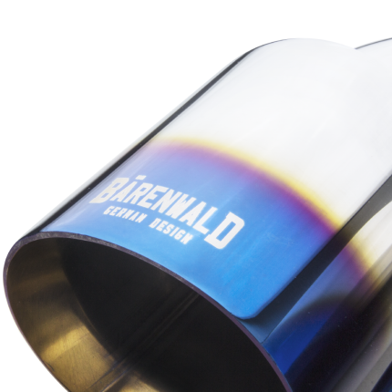 Ponteira Dupla Escapamento em Inox Bärenwald Mitte 3,5" Burned Tip