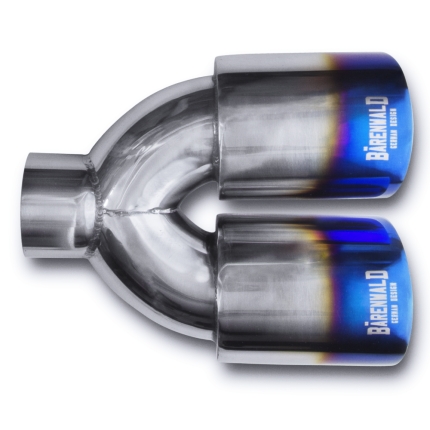 Ponteira Dupla Escapamento em Inox Bärenwald Mitte 3,5" Burned Tip