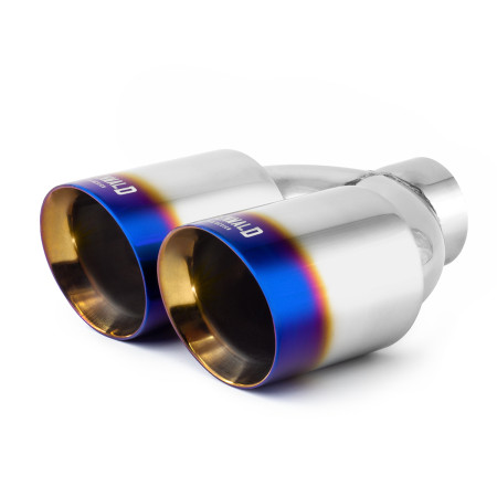 Ponteira Dupla Escapamento em Inox Bärenwald Mitte 3,5" Burned Tip