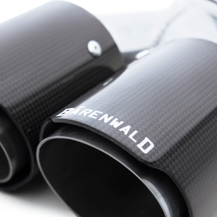 Ponteira Dupla Escapamento em Inox e Fibra de Carbono Bärenwald Lübeck