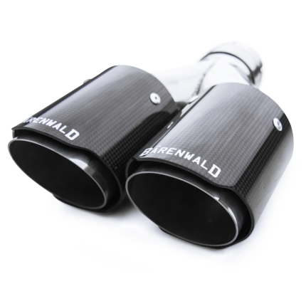 Ponteira Dupla Escapamento em Inox e Fibra de Carbono Bärenwald Lübeck