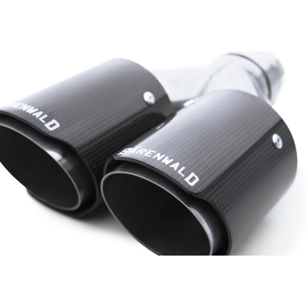 Ponteira Dupla Escapamento em Inox e Fibra de Carbono Bärenwald Lübeck