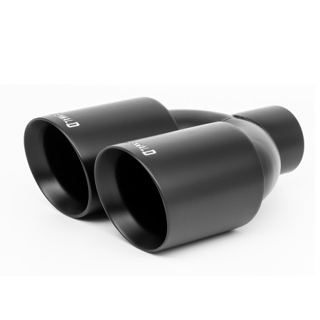 Ponteira Dupla Escapamento em Inox Bärenwald Mitte 3,5" Matte Black