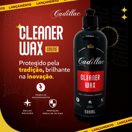 Cera carnaúba Cleaner Wax cremosa Cadillac (500ml)