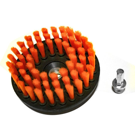 Escova rotativa suave Kers 120mm - Acompanha adaptador para furadeira