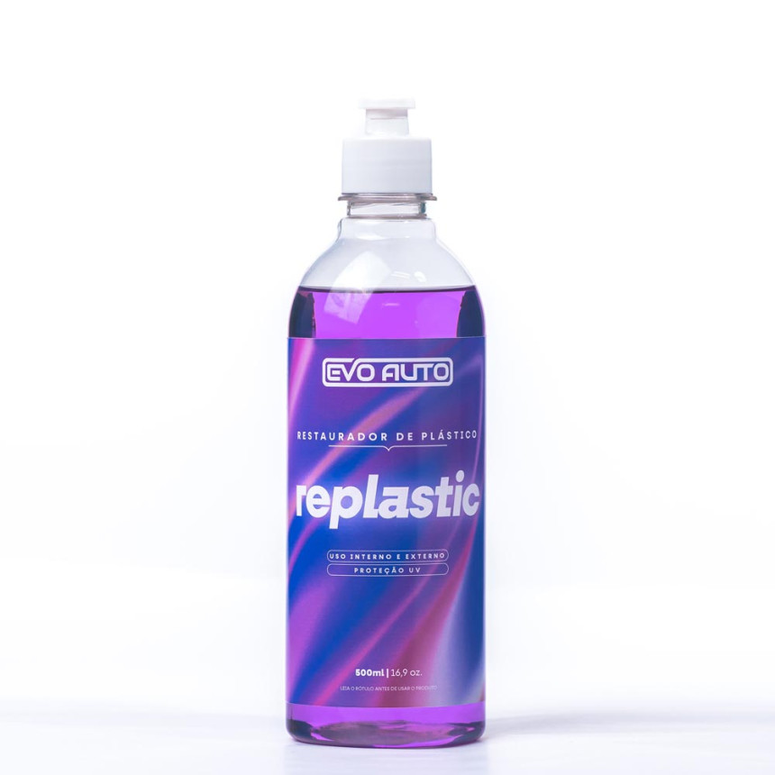 Restaurador de plásticos internos e externos Replastic Evo Auto (500ml)