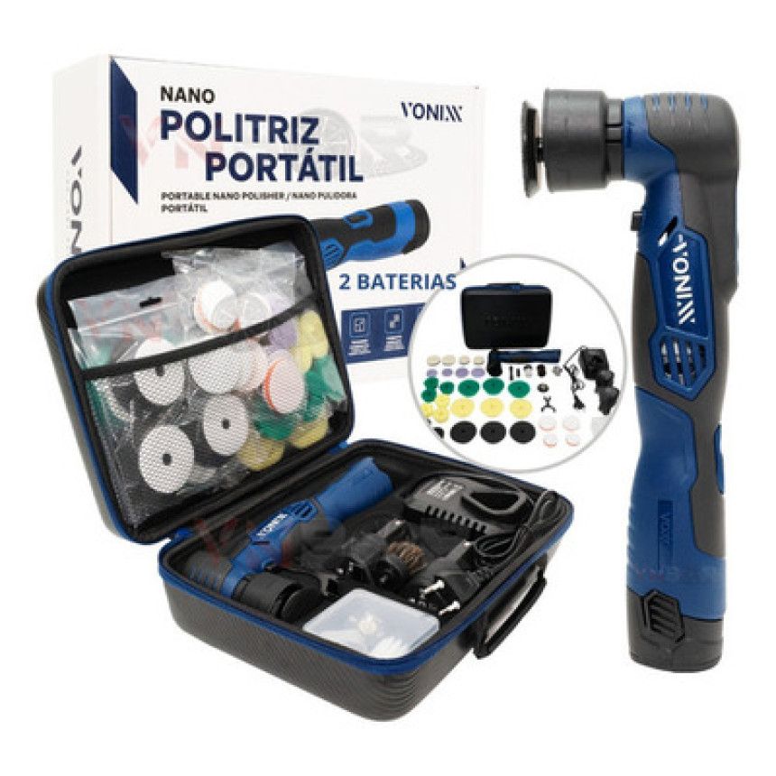 Nano Politriz Portátil Voxer Vonixx com Acessórios