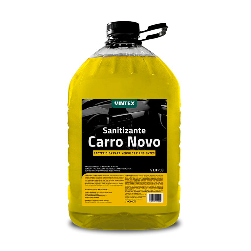 Sanitizante Bactericida Carro Novo Vintex (5 litros)