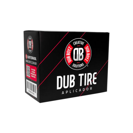 Pincel aplicador de pneu pretinho Dub Tire Red Dub Boyz
