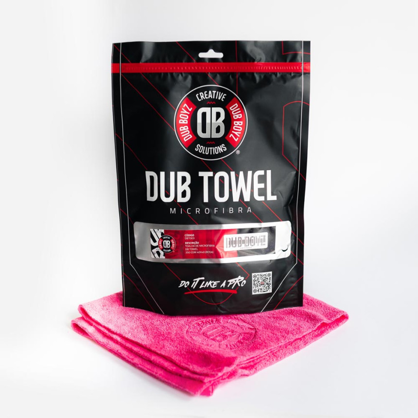 Toalha de microfibra Dub Towel 350GSM Dub Boyz (40x40cm | rosa)