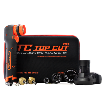 Nano Politriz TC Top Cut Dual Action Portátil Kers com Acessórios 12V
