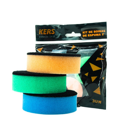 Kit de boinas espuma 2" Kers (3 unidades)