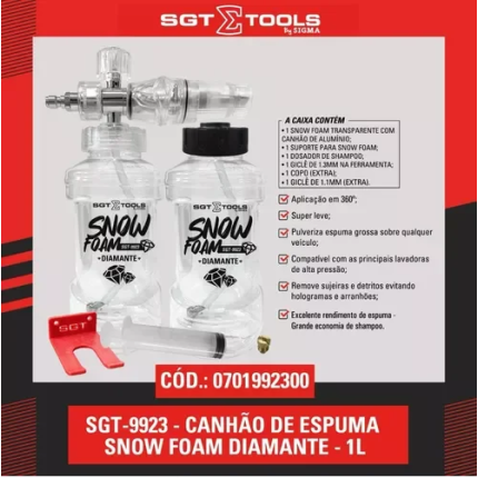 Canhão de espuma Snow Foam Diamante Sigma Tools (1 litro)