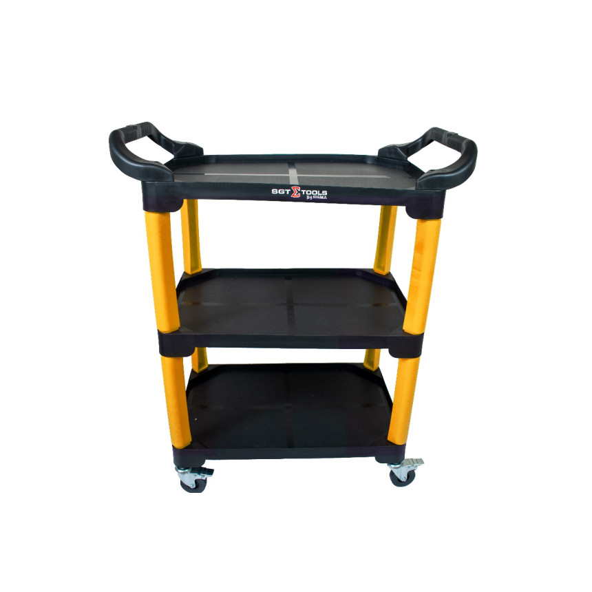 Carrinho para ferramentas 3 bandejas Sigma Tools (Amarelo)
