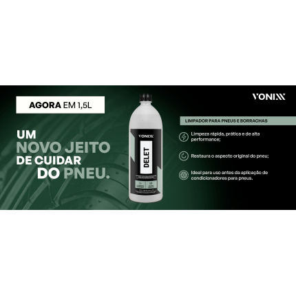 Limpador Pneus e Borrachas Delet Vonixx (1,5 litros)
