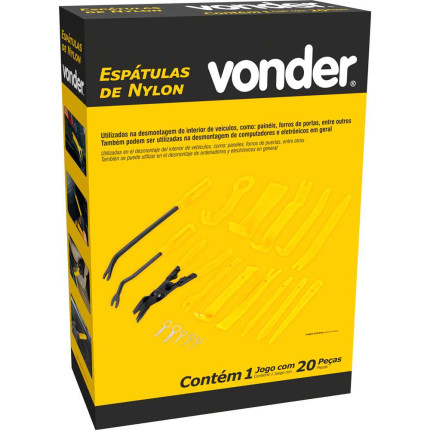 Kit Espátulas de Nylon Vonder (20 unidades)