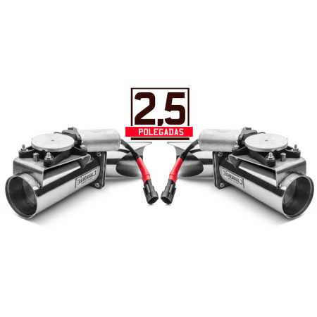 Difusor Duplo de escape eletrônico slim em inox Bärenwald 2,5"