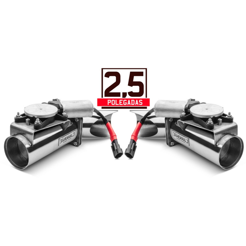 Difusor Duplo de escape eletrônico slim em inox Bärenwald 2,5"