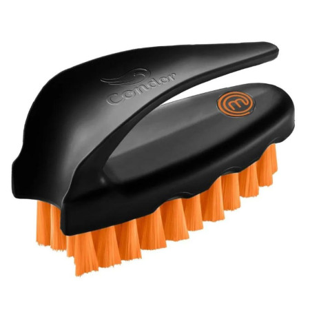 Escova anatômica de Cerdas Macias Condor (preta e laranja)