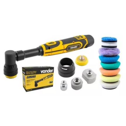 Politriz Mini Roto Orbital Vonder com Acessórios 12V PMV 120