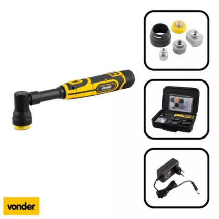 Politriz Mini Roto Orbital Vonder com Acessórios 12V PMV 120