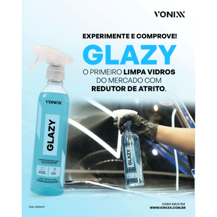 Limpa vidros 4 em 1 Glazy Vonixx (500ml)