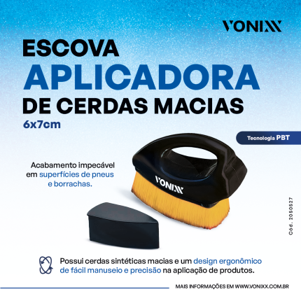 Escova Aplicadora Cerdas Macias Vonixx