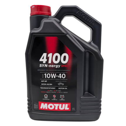 Óleo para motor Motul 4100 SYN-nergy spec 10W40 (4 litros)
