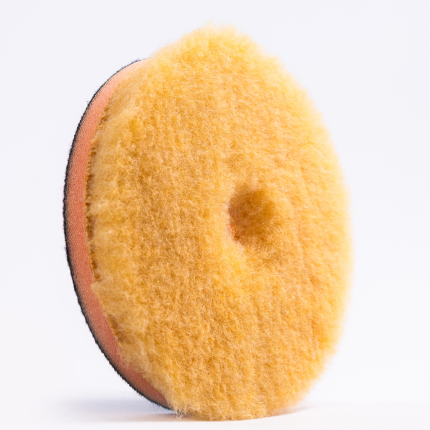 Boina Lã Natural Golden Wool Corte com Interface Wolf Pads (3 polegadas)