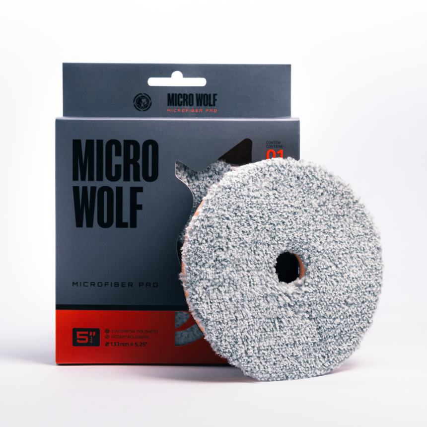 Boina Microfibra Micro Wolf com Interface Wolf Pads (5 polegadas)