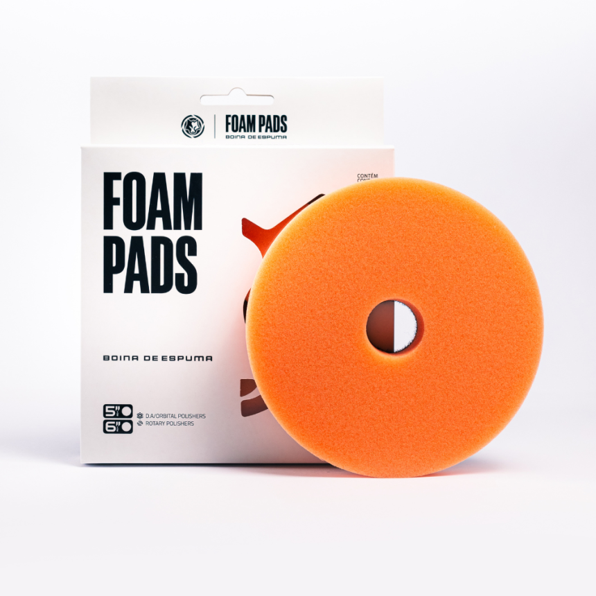 Boina Espuma Corte Wolf Pads (6 polegadas - Laranja)