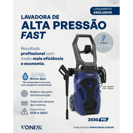Lavadora de alta pressão Fast Vonixx (127V)