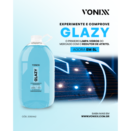 Limpa vidros 4 em 1 Glazy Vonixx (5litros)