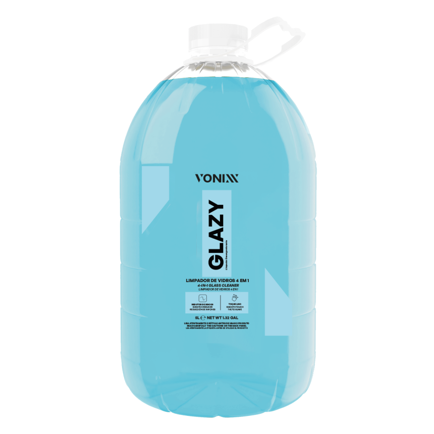 Limpa vidros 4 em 1 Glazy Vonixx (5litros)