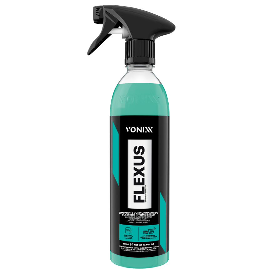Limpador e Condicionador de Plásticos Internos 2 em 1 Flexus Vonixx (500ml)