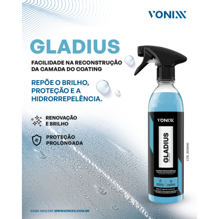 Reconstrutor Cerâmico para Carros Vitrificados Gladius Vonixx (500ml)