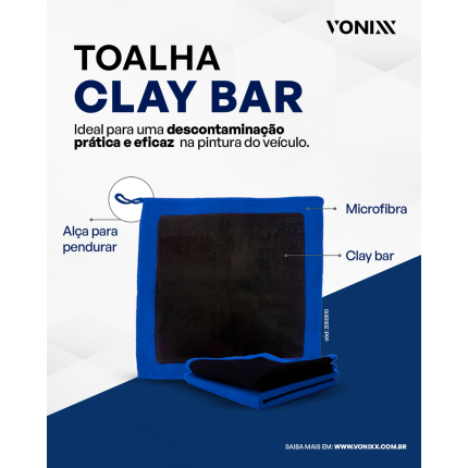Toalha Claybar Colmeia Vonixx (29,5x30cm)