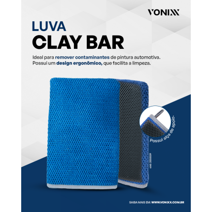 Luva Descontaminante Claybar Vonixx