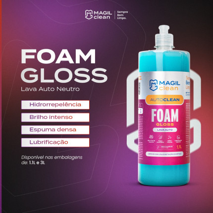 Shampoo Lava Auto Foam Gloss Magilclean (1 litro)