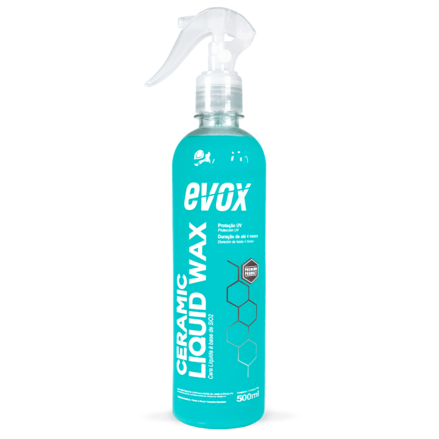 Cera Líquida à base de SiO2 para Pintura Ceramic Wax Evox (500ml)