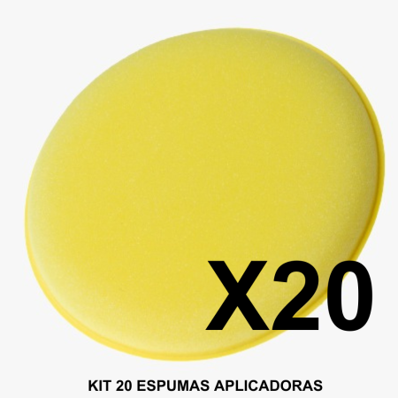 Kit 20 Aplicadores de Espuma Multiuso Detailer