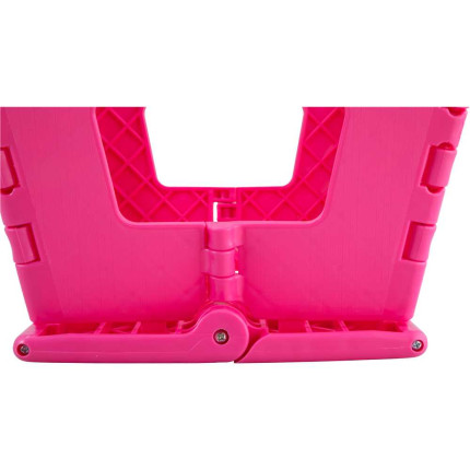 Banqueta plástica dobrável Vonder (220mm de altura - Rosa)
